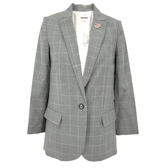 ZADIG & VOLTAIRE Viva Check Blazer FR34| XS - Picture 1 of 10